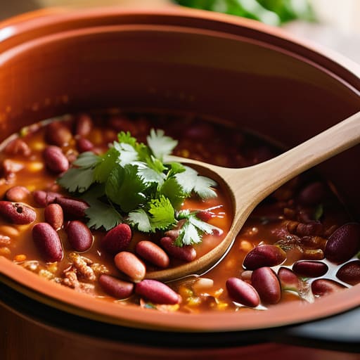 Bowl of Cozy Three-Ingredient Chili.