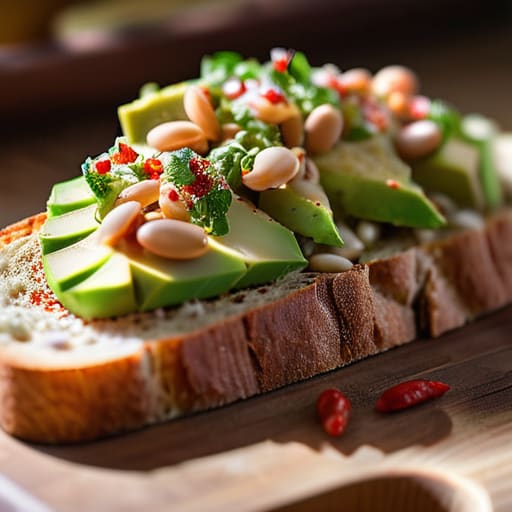 Zesty Avocado and White Bean Toast.